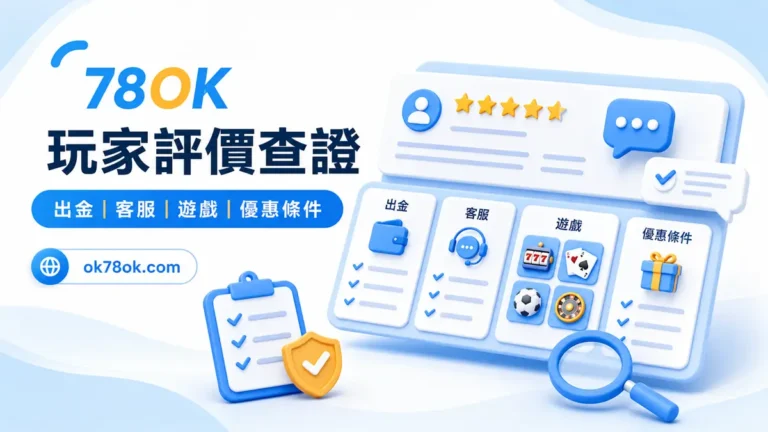 TU 玩家評價查證圖，整理出金、客服、遊戲與優惠條件四個面向