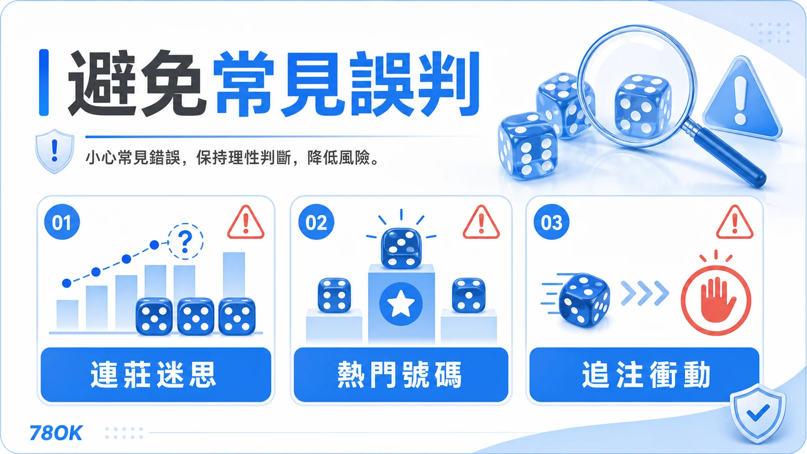 骰寶策略怎麼看?機率、賠率與下注前檢查表 6 骰寶避免常見誤判,連莊迷思、熱門號碼與追注衝動提醒