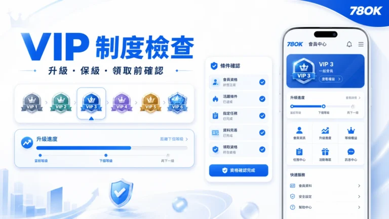 TU VIP 制度檢查與會員中心示意圖
