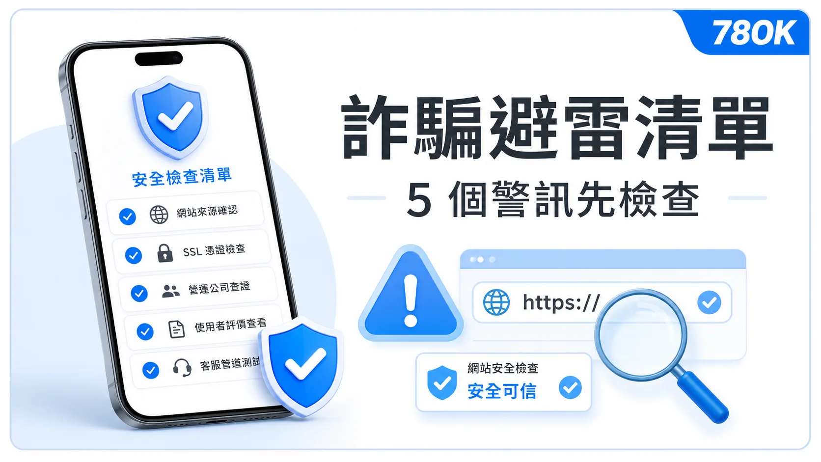 娛樂城詐騙怎麼避開?5 個警訊、黑網檢查與安全自保清單 2 娛樂城詐騙避雷清單與網址安全檢查示意圖
